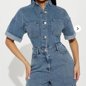 Blue Denim Women's Jumpsuit